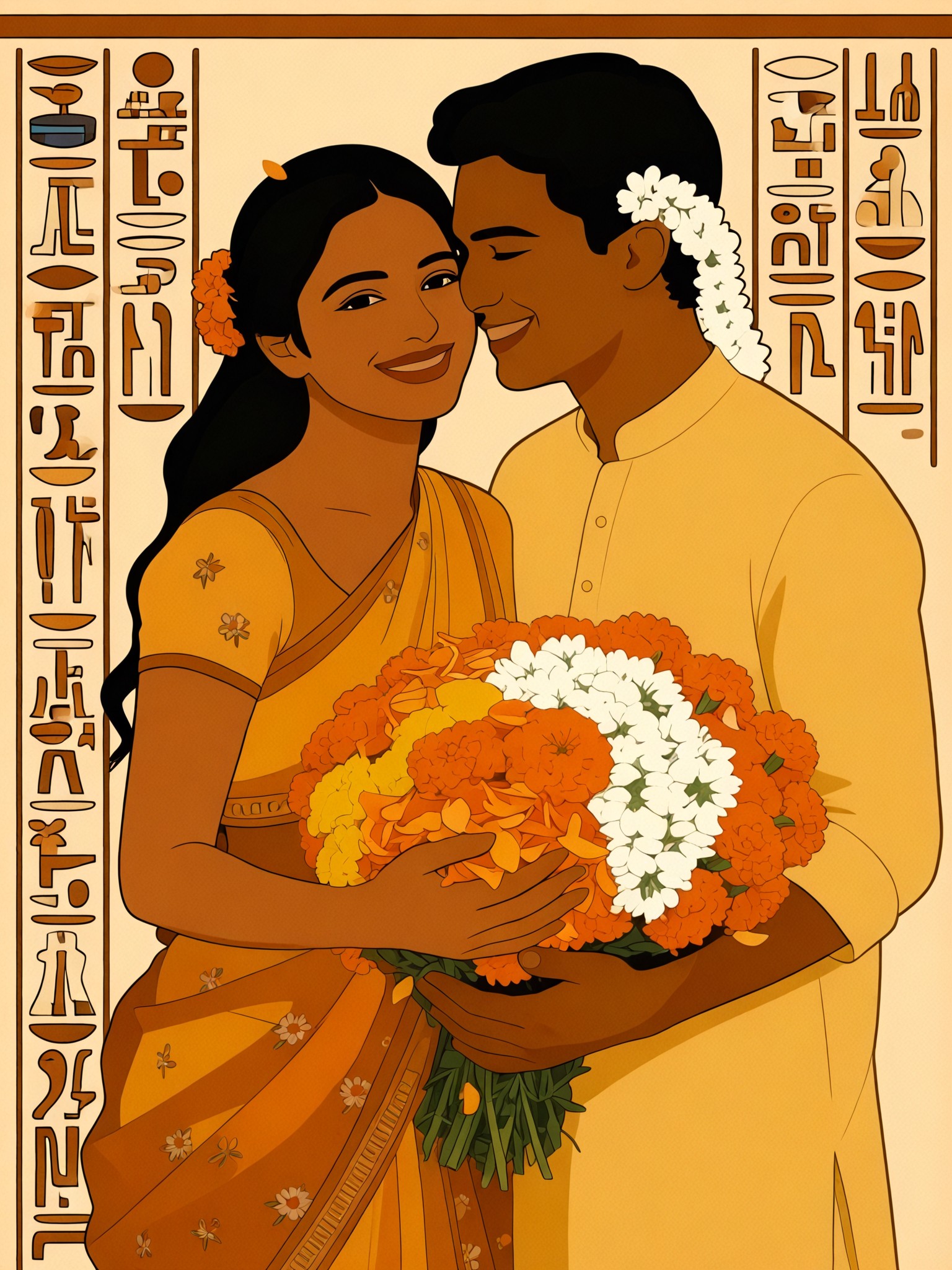 Ancient Egyptian Mural Style 1:1 Style Transfer image