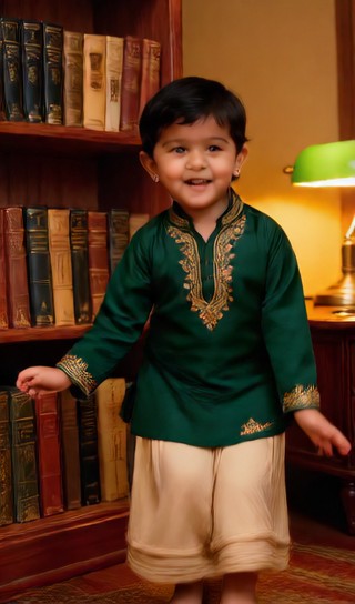 Circling gestures for baby boys - vintage study - baby dance image