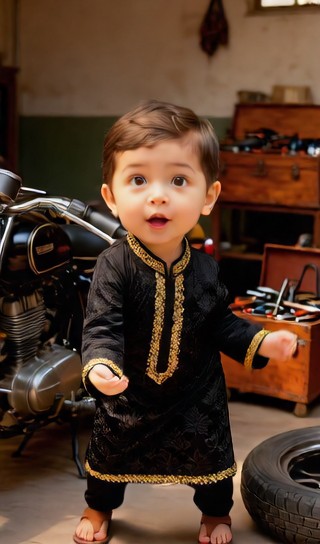 Handlebar for Baby Boys - Retro Garage - baby dance image