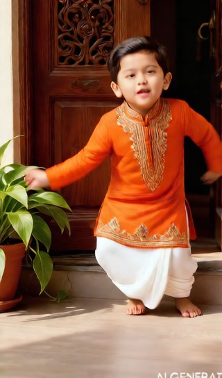 Namaste baby boy - vintage porch - baby dance image