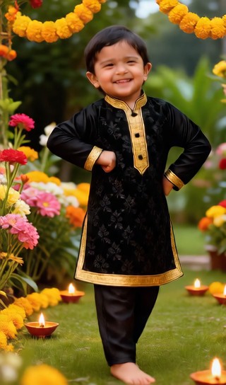 Open and close gestures for baby boys - Deepavali Garden - baby dance image