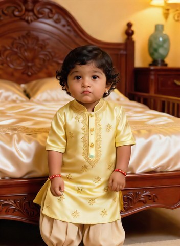 Baby boy with jade - delicate children's room - baby dance image