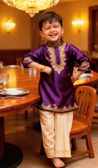 Table boy - fine restaurant - baby dance image