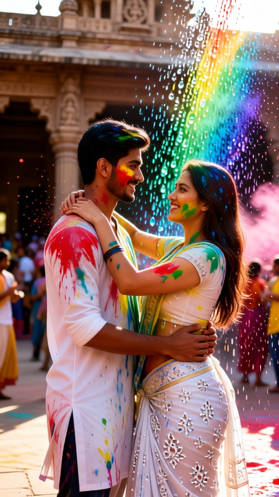 Holi’s Radiant Couple image