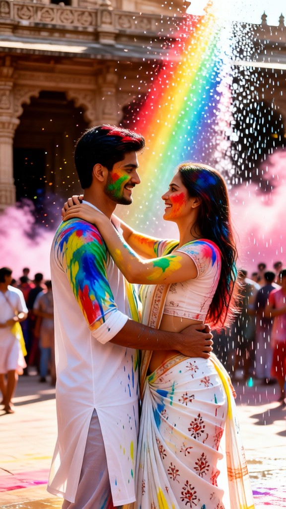 The Golden Couple of Holi image