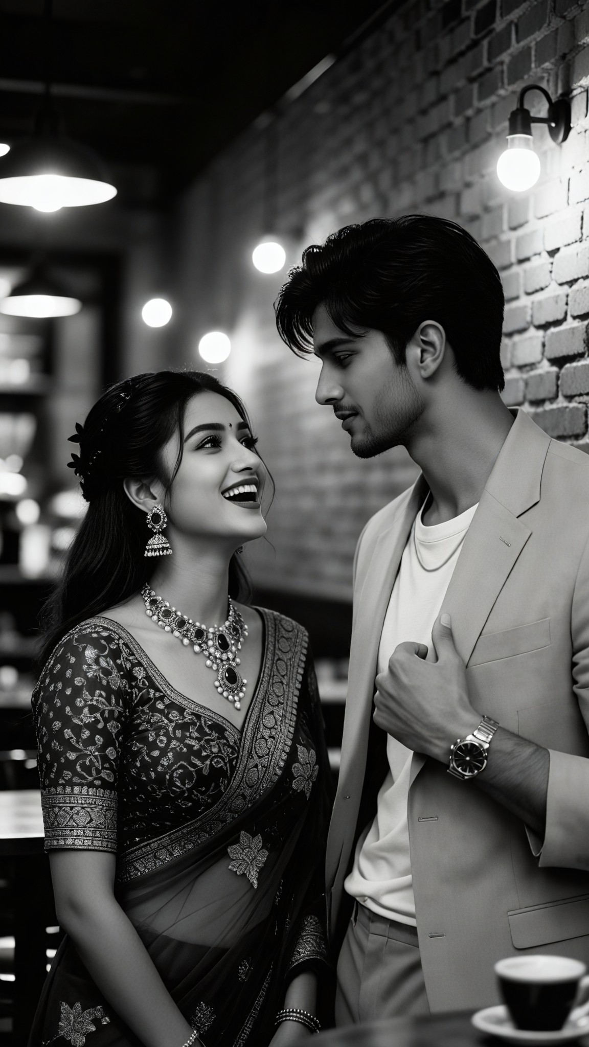 Black and white wallpaper for couples image