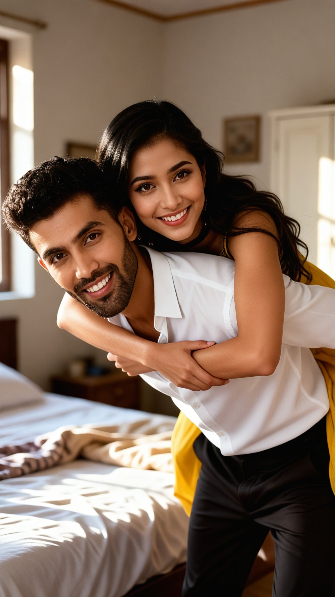 Heartwarming couple photo image