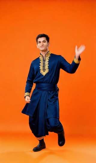 Exotic Golden Embroidery - Orange Studio Dance image