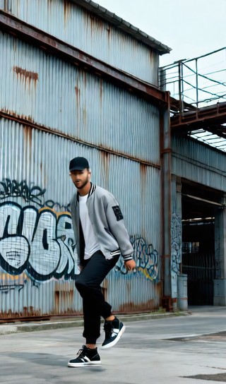 Handsome Street Dance - Baseball Jacket in Industrial Road image