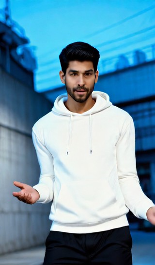 Hunk Street Dance - White Hoodie in Industrial Road image