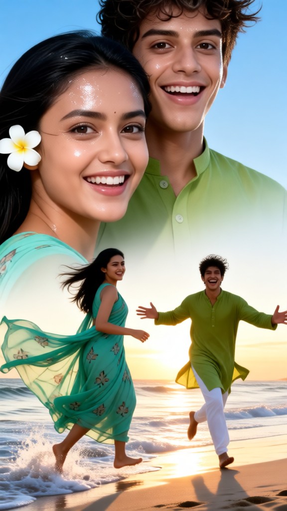 Blue Beach Couple image