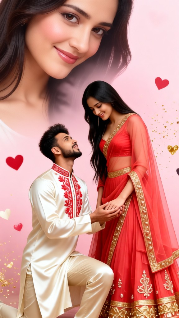 Pink Romantic Couple image