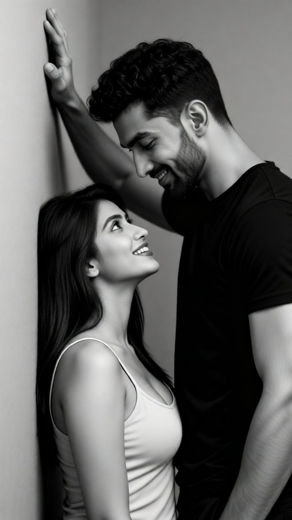 Couple wall slam image