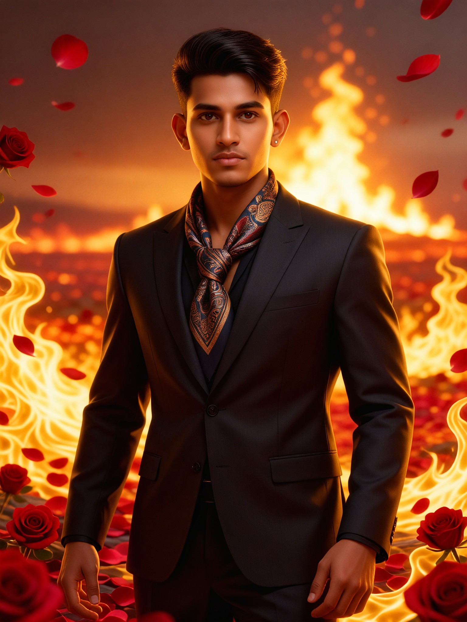 Sea of Rose Fire image