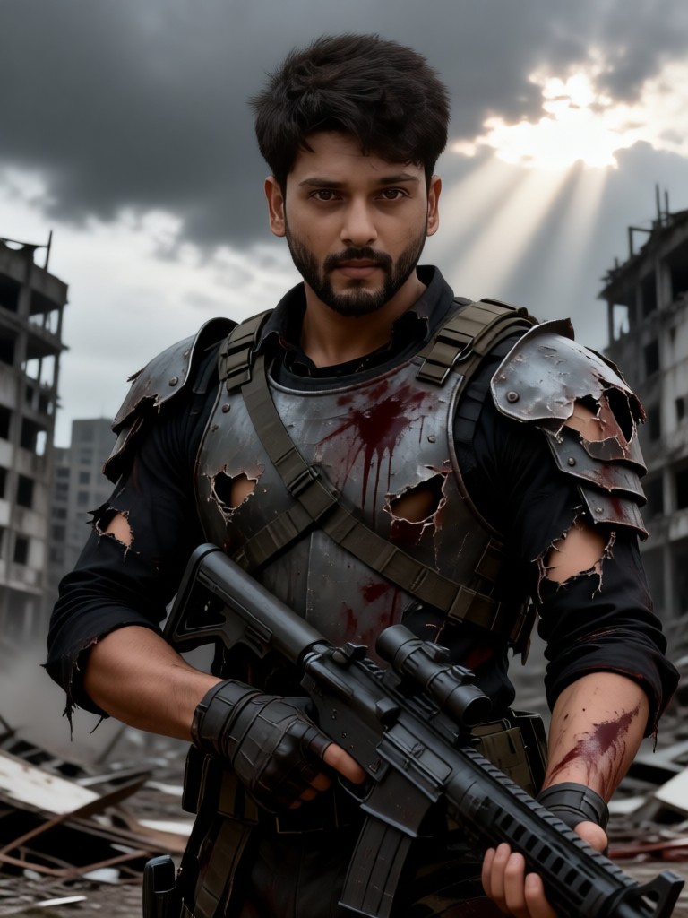 A  warrior reborn in the apocalypse image