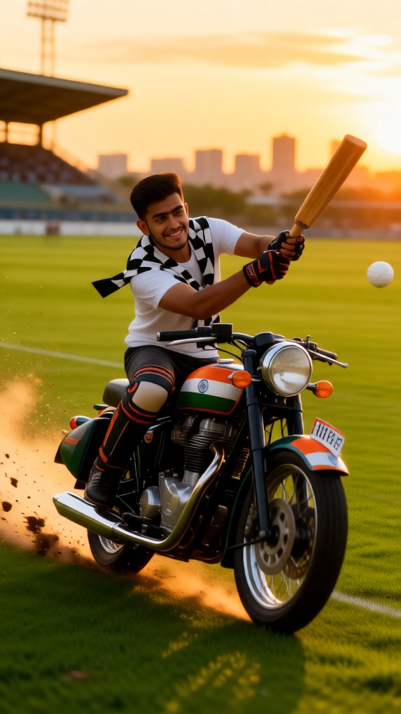 Cricket and motorcycles image