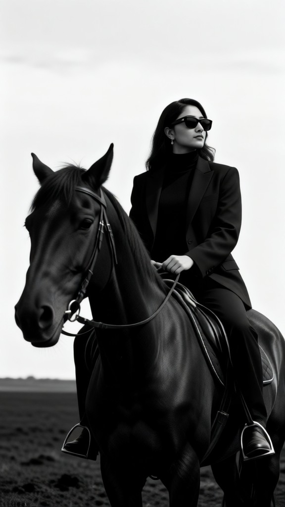 Horse riding photography image