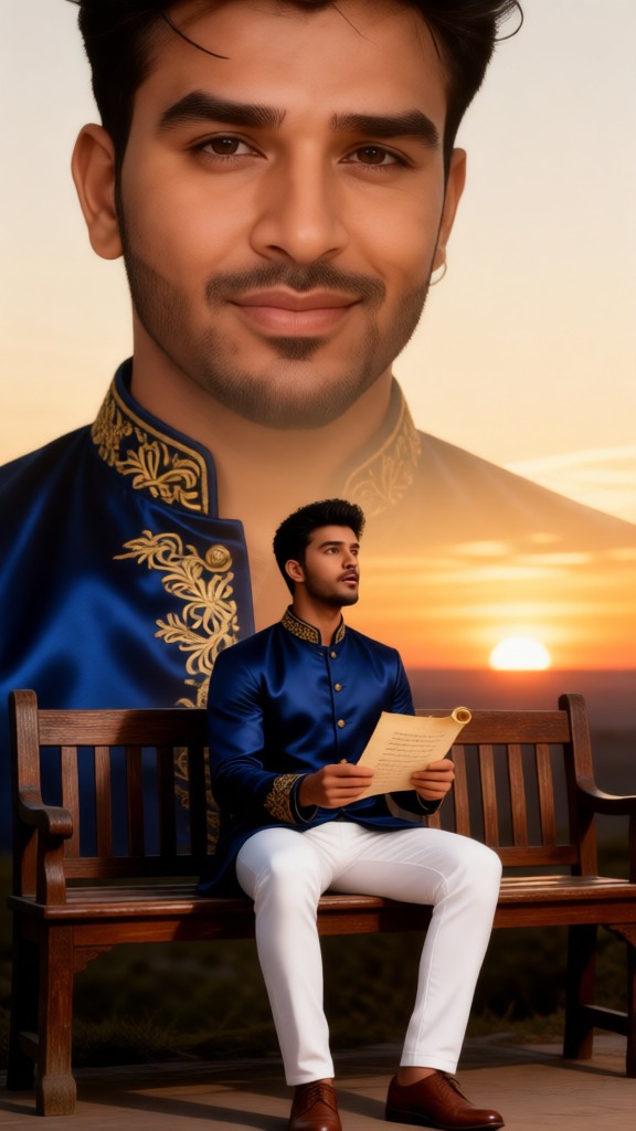 Classical male poet image