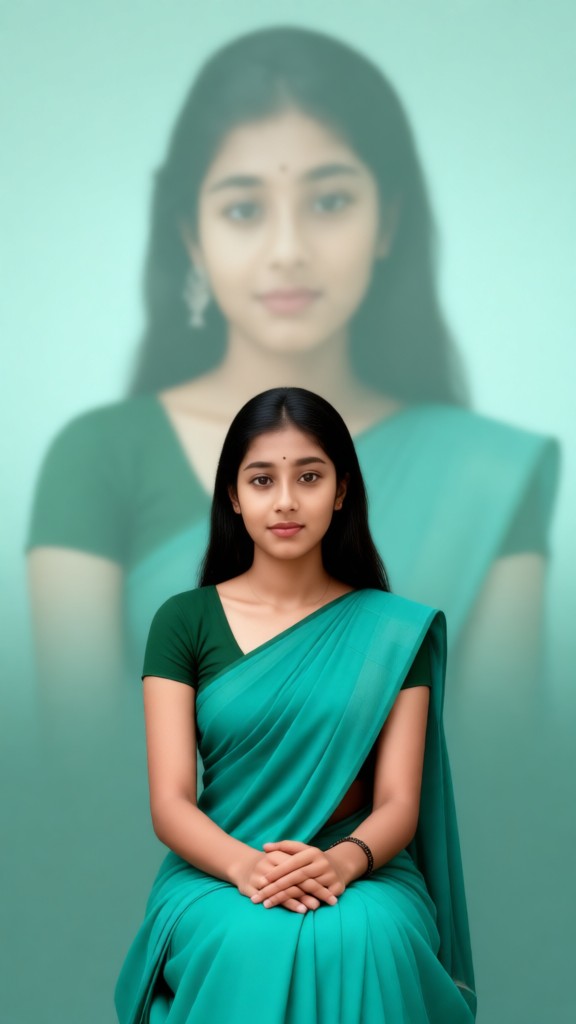 Green Double Exposure image