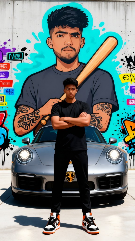 Front - Stylish Street Mural Wall image