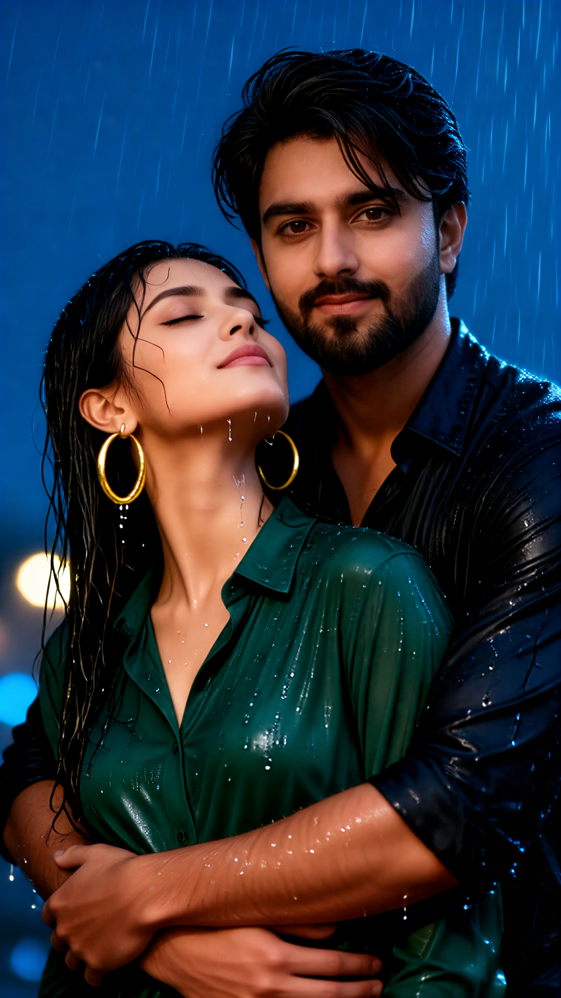 Embracing in the rain - p1 image
