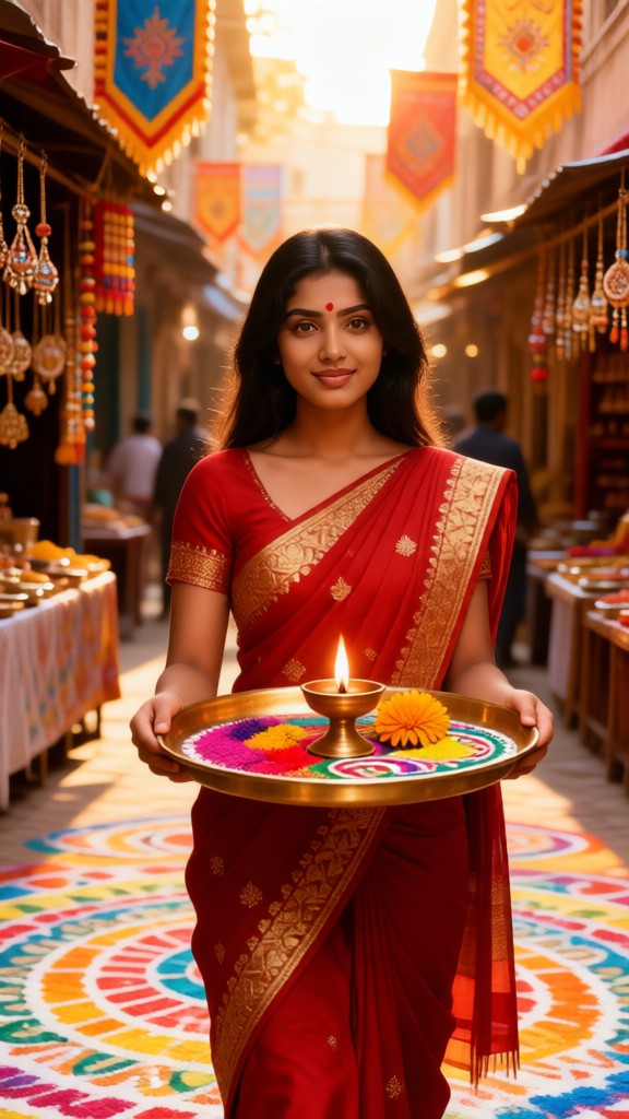 Indian Gudi Padwa Festival Woman image