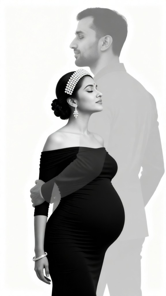 Double Exposure Maternity Photography image