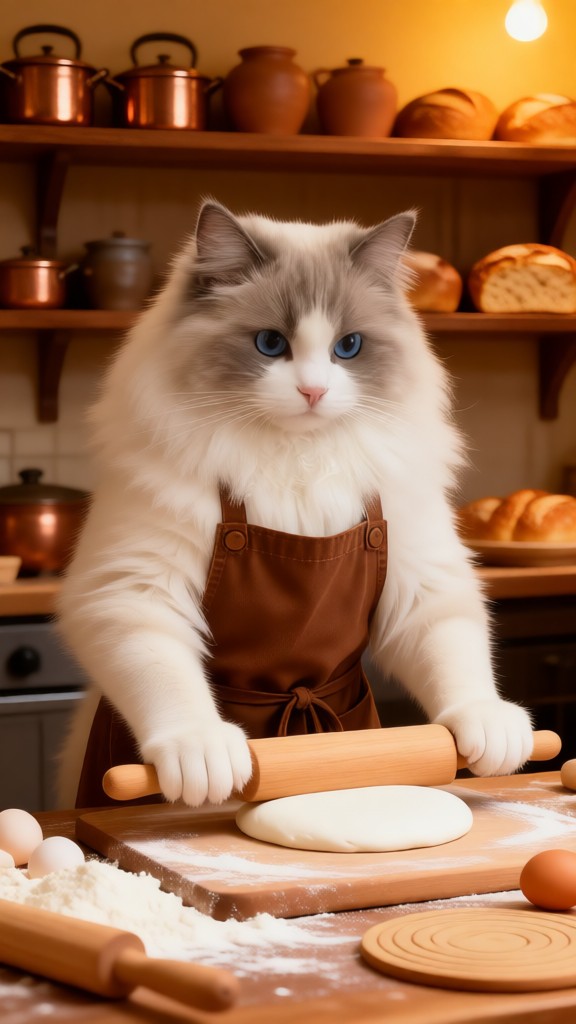 A pet that is cooking image