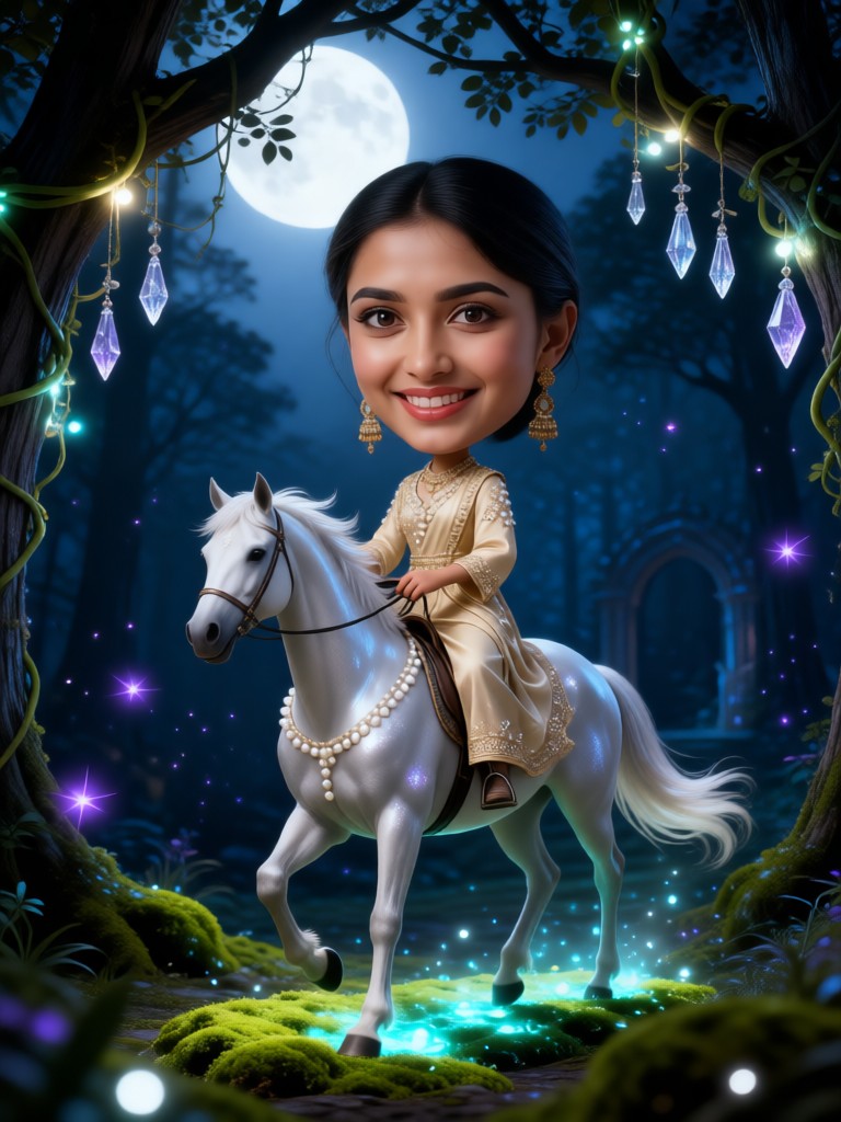 Universal Big-Head Special Effect for Riding at Night image