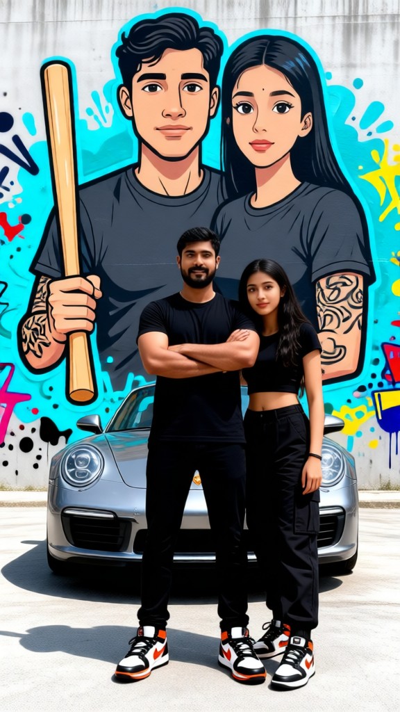 Sports car mural wall-p1 image