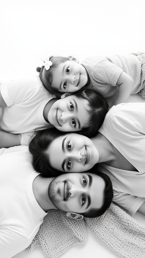 A family of four image