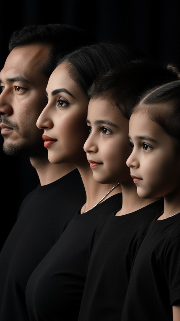 A family of four image