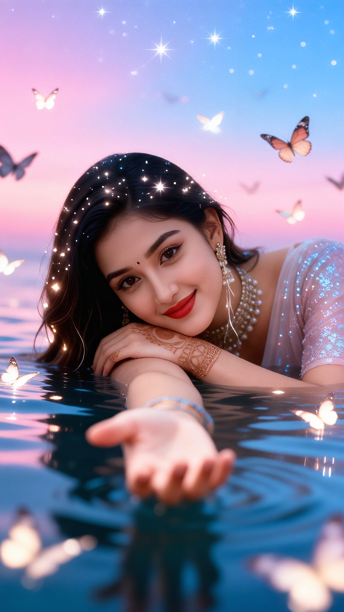 Water surface photography image