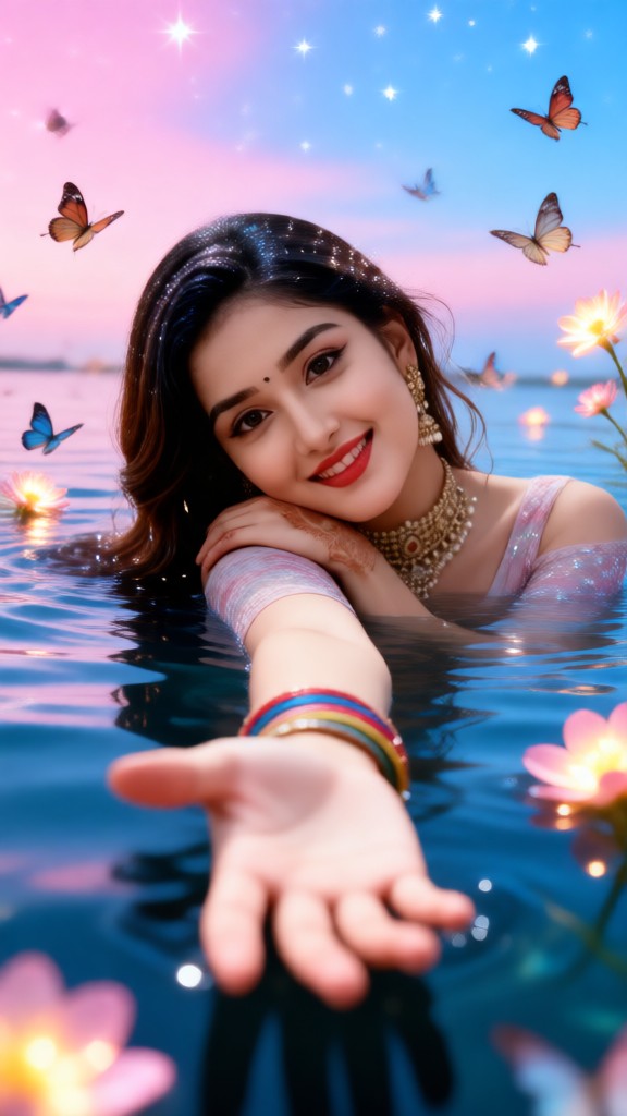 Water surface photography image