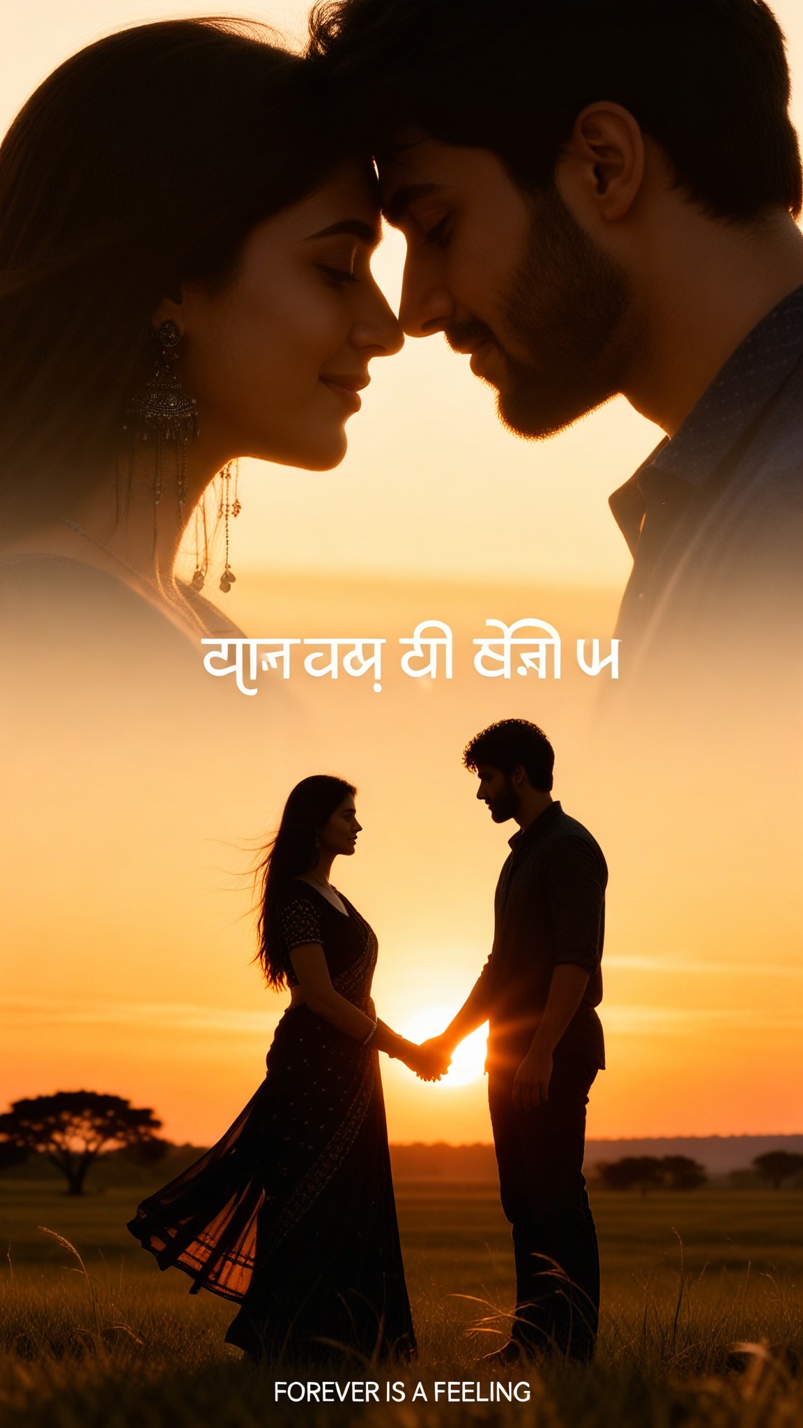 Double Exposure Couple with Title Version image