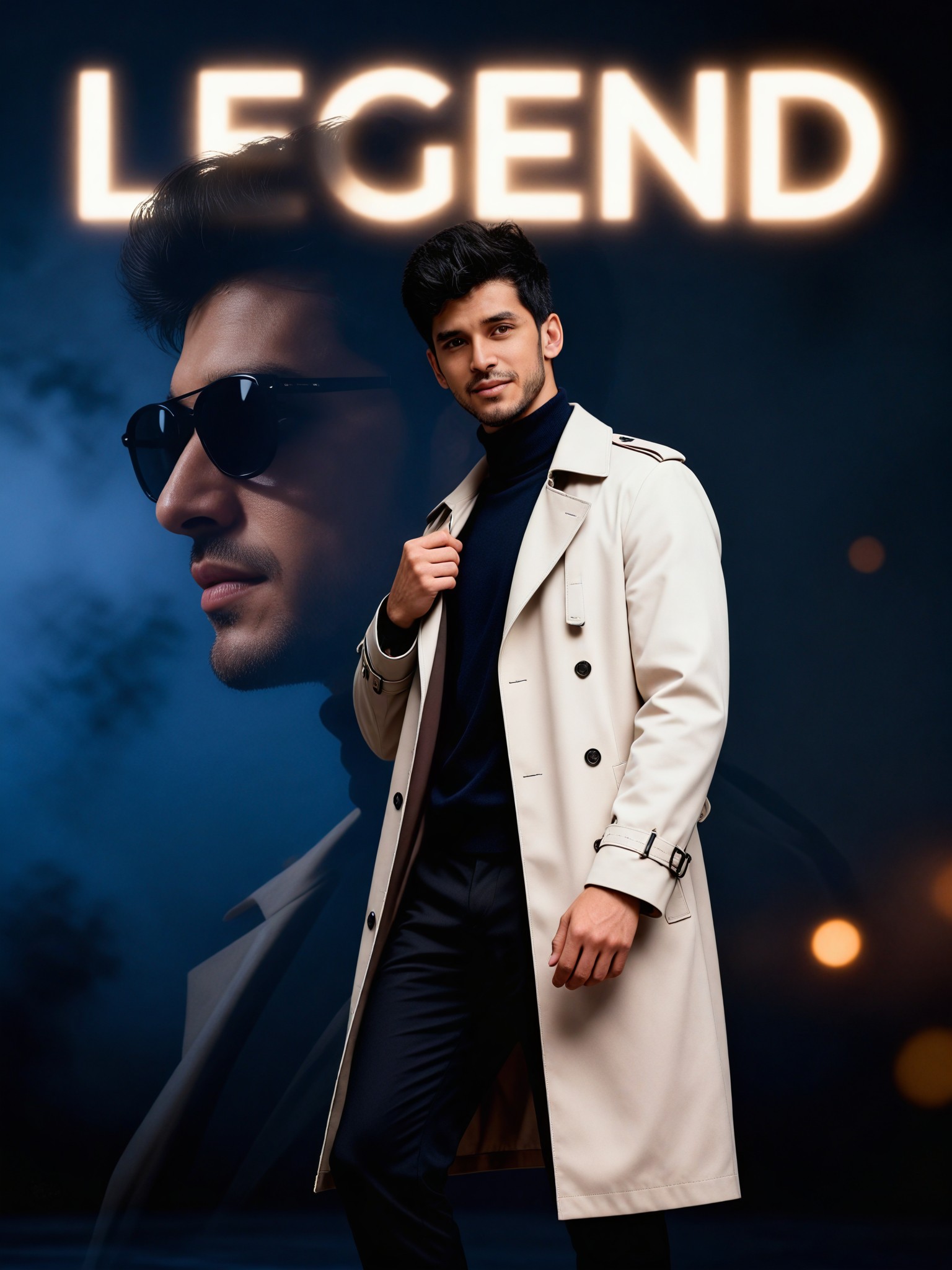 Double Exposure Windbreaker Man image