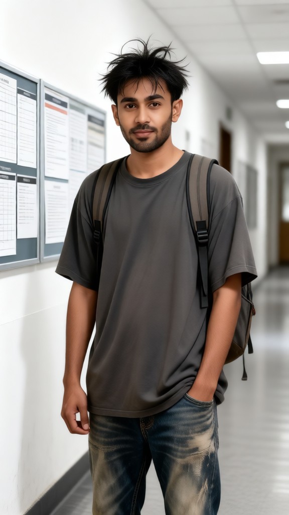 Trendy guy transformation image