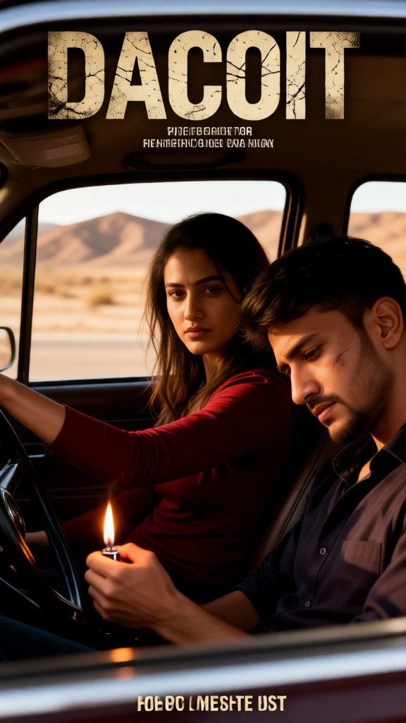 Movie Dacoit Poster Crime Style image