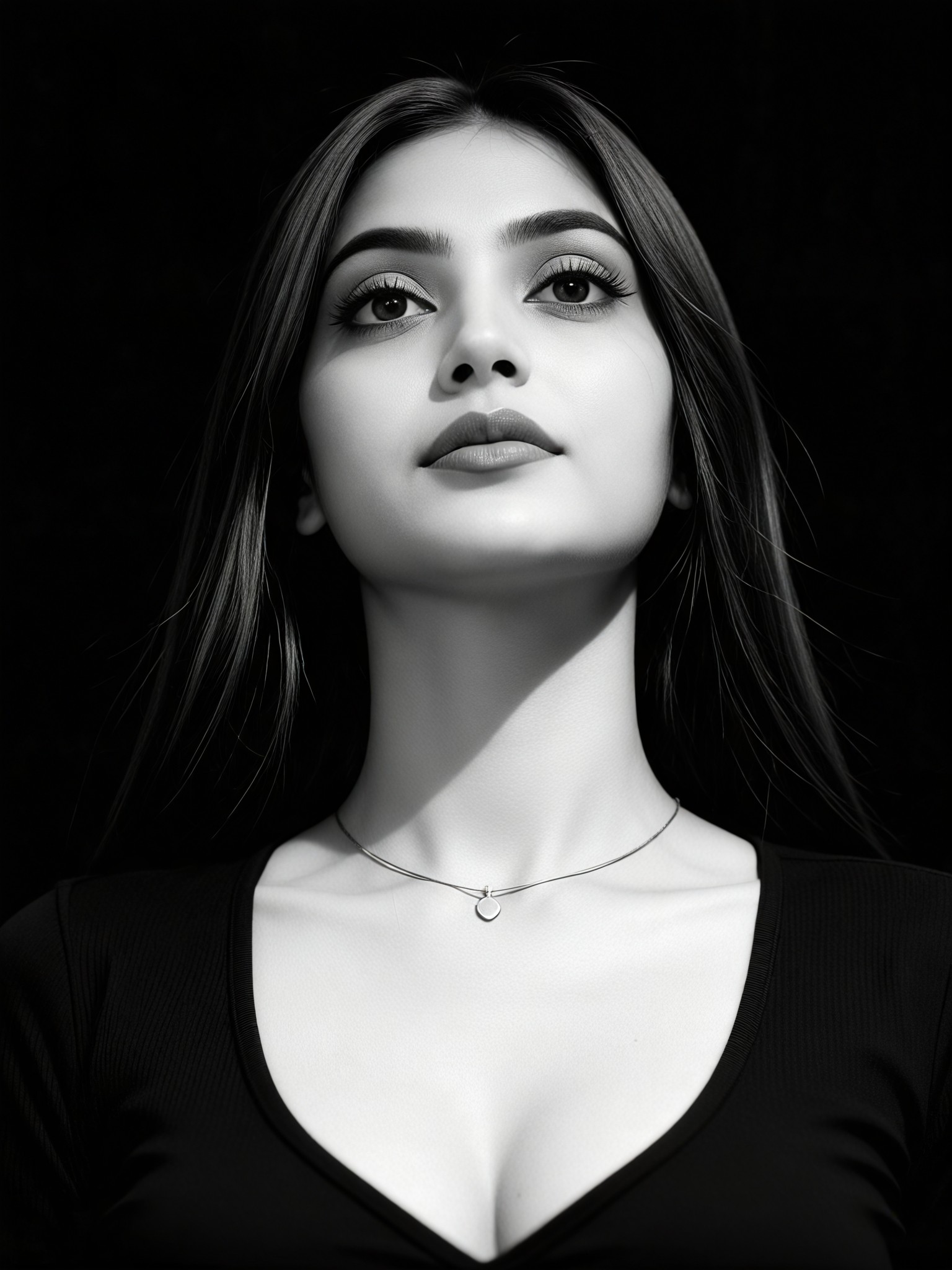 High contrast black and white image