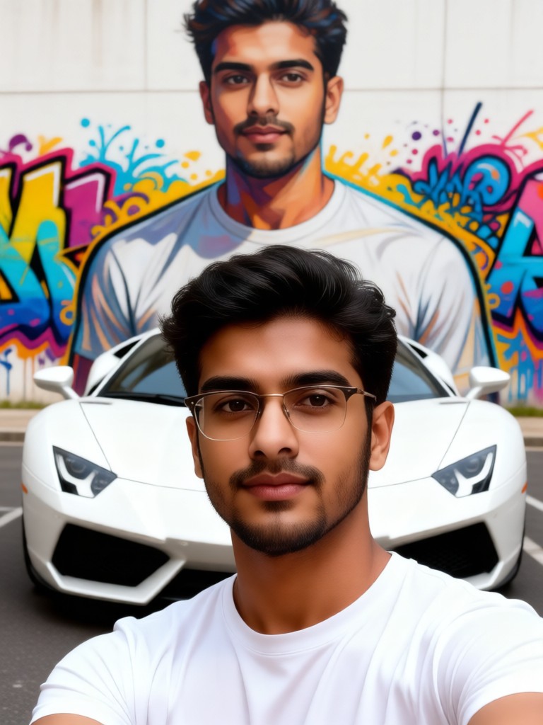 Pure White Selfie image