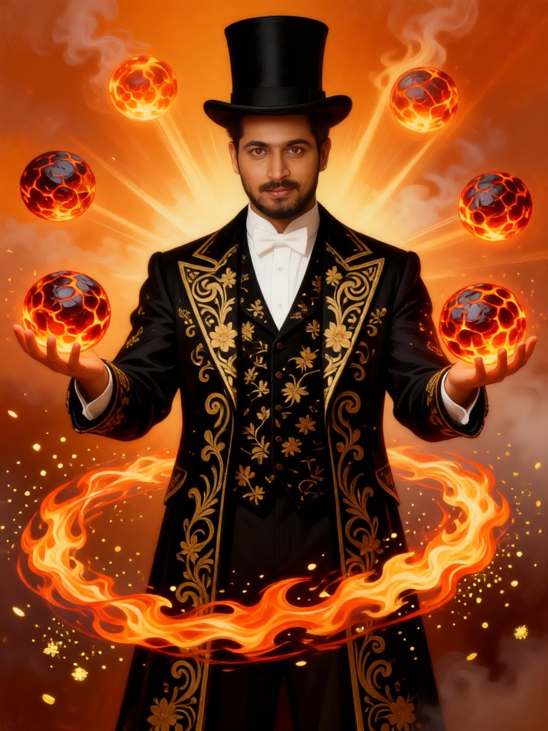 Six Fireball Mages image