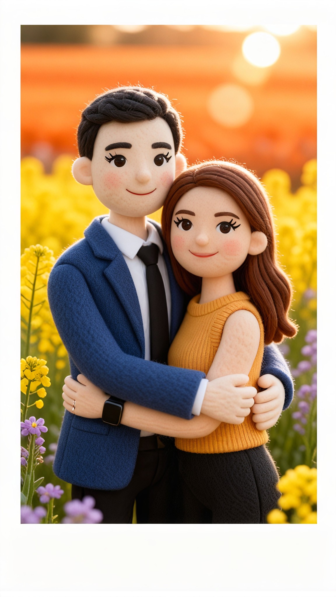 Cute Felt Polaroid - Couple image