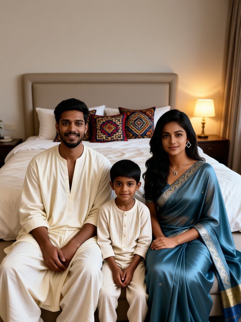 Neat Warm Family Photo . Style Master Bedroom image