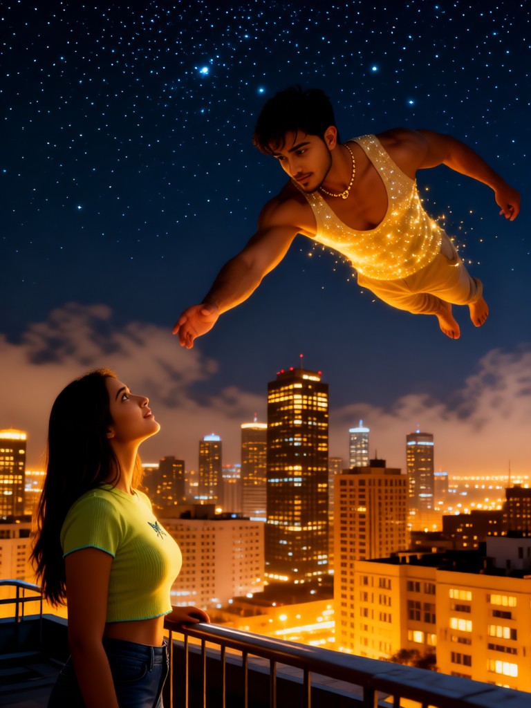 Flying towards you image