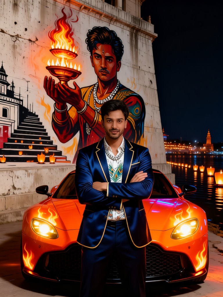 Ganga Aarti Aarti Neon image