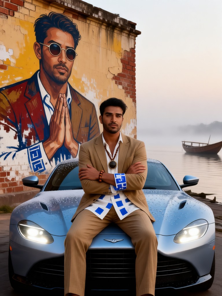 Morning Mist on the Ganga image