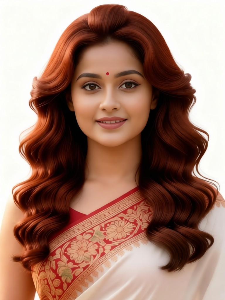 Women's curly hair with big waves (optional hair color) image