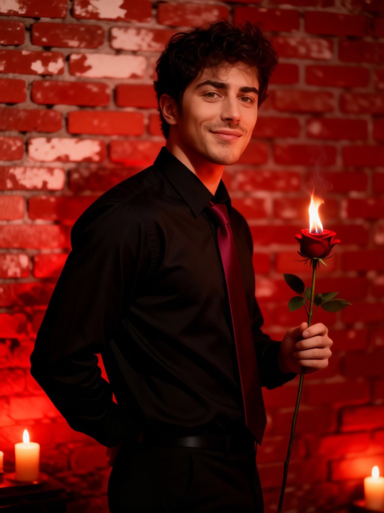 Blood-colored Rose image