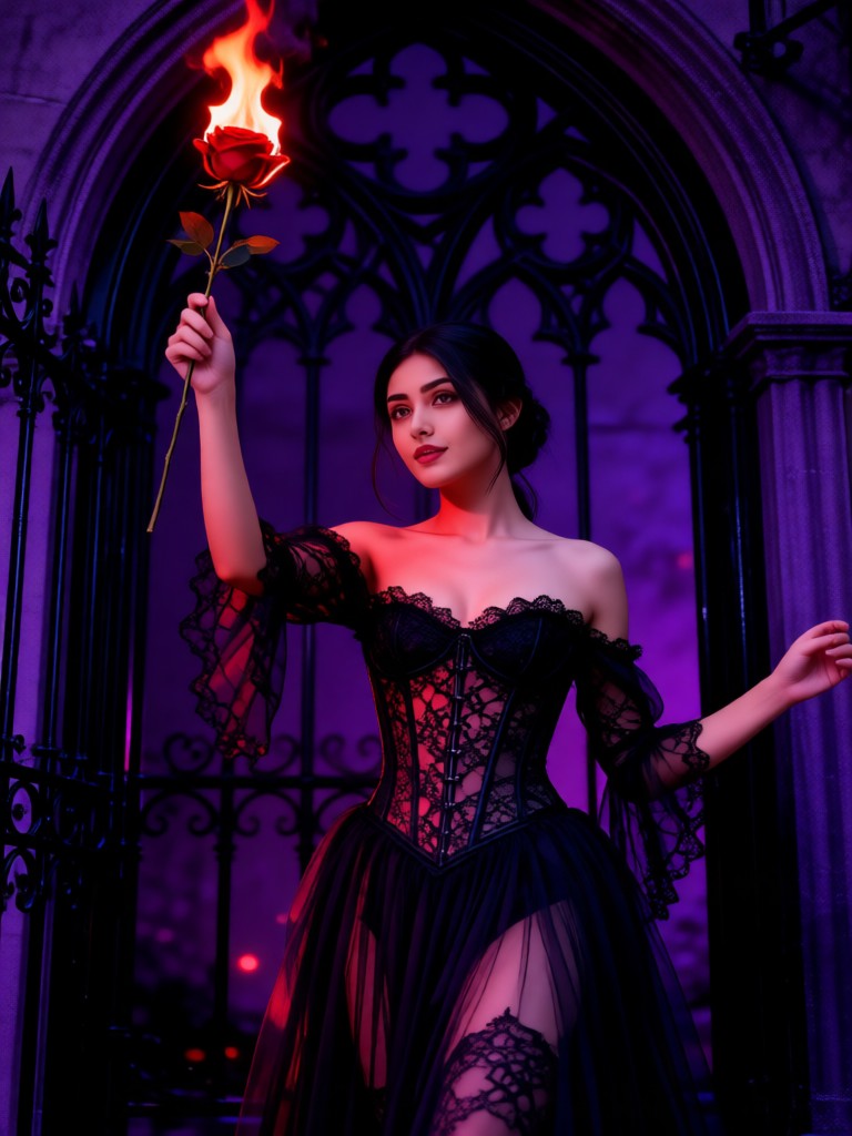 Gothic Dark Rose Style-pic image