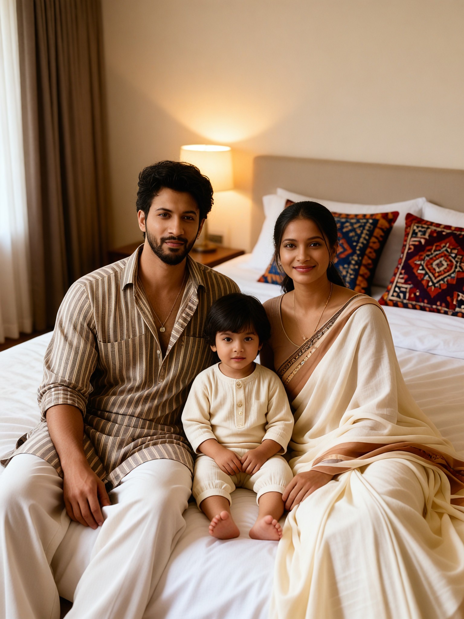 Neat Warm Family Photo ·  Style Master Bedroom   image